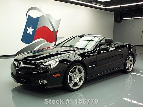 2009 mercedes-benz sl550 roadster p1 nav vent seats 31k texas direct auto