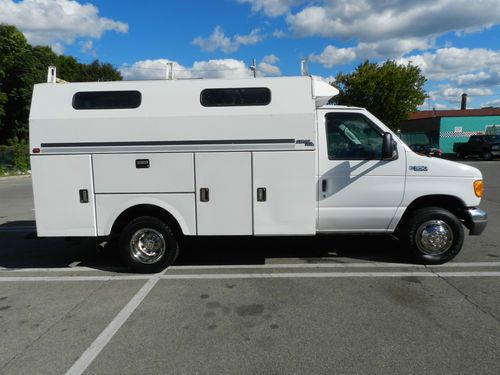 2005 ford e350 stahl body 6.0 powerstroke diesel utility cargo work van chassis