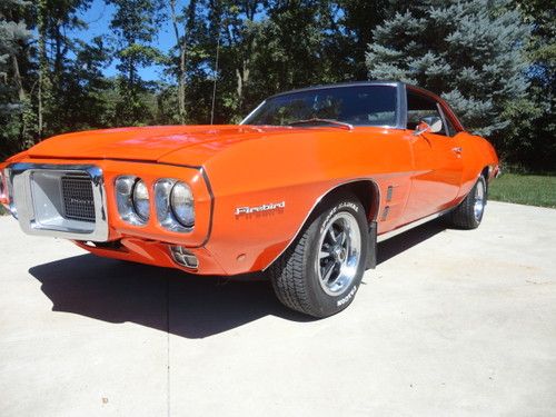 1969 pontiac firebird special order carousel red all original panels texas car