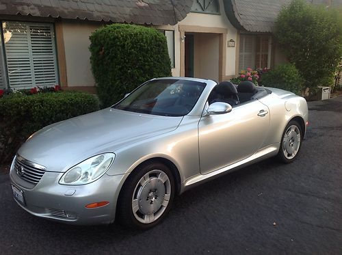 '02 lexus sc430 silver convertible