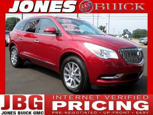 New 2014 buick enclave leather group msrp $47765 crystal red tintcoat