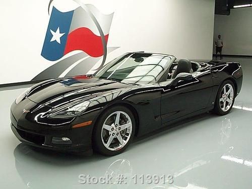 2007 chevy corvette 3lt convertible nav hud ride ctrl! texas direct auto