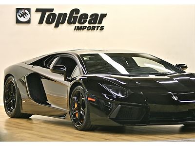 2012 lamborghini aventador coupe black on black only 1,971 miles like new car !!