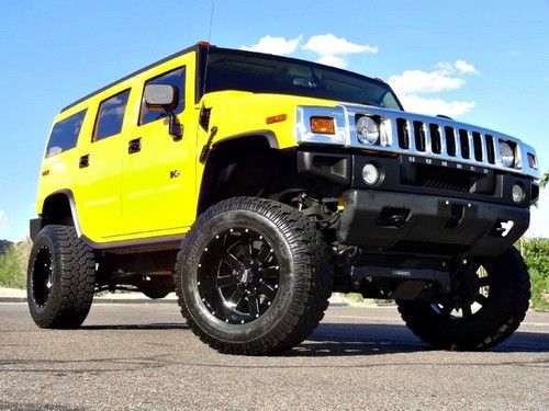 No reserve 05 hummer suv 6 fabtech lift moto metal wheels bose w/ 54k miles