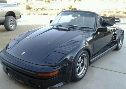 True 930 black on black turbo cabriolet very fast hotrod!