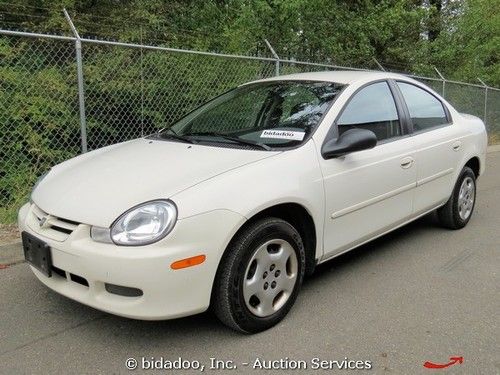 2002 dodge neon sedan 2.0l gasoline 4-spd auto w/ overdrive a/c low miles