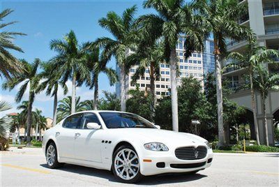 2007 quattroporte - 15,000 orig miles - rare white over tan - 1 florida owner