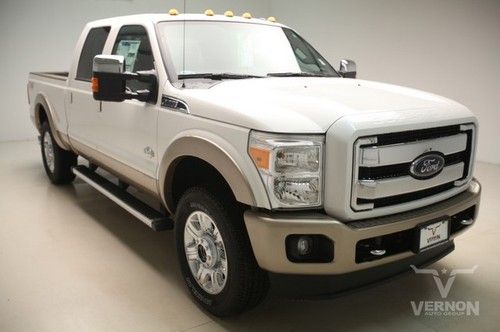 2014 king ranch crew 4x4 fx4 navigation sunroof leather heated v8 diesel