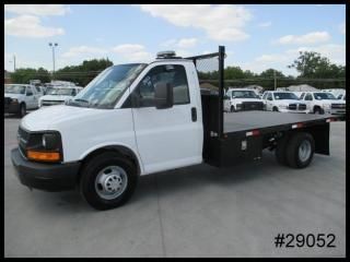 '12 v8 express g3500 12' knapheide flatbed tool boxes drw - we finance!