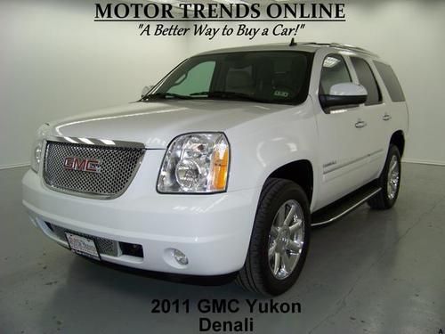 Awd denali navigation dvd rearcam roof htd ac seats 7 pass 2011 gmc yukon 29k