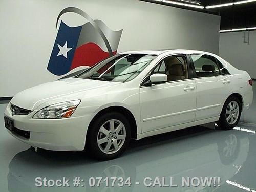 2005 honda accord ex v6 auto htd leather sunroof 46k mi texas direct auto