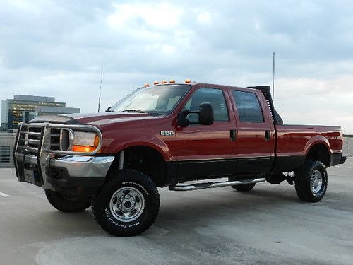 2001 ford f350 lifted 4x4 lariat 7.3l v8 power stroke diesel crew cab long bed