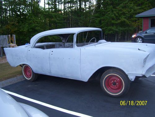 1957 chevy 4 door hardtop,  time to think about that winter project