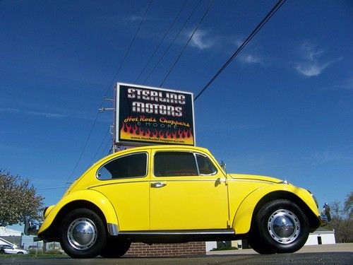65 vw bug beetle 1500cc engine sunroof restored 11,958 miles ago speed yellow nr