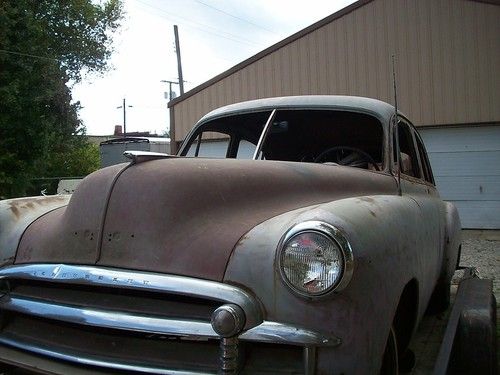 1950 Chevy Bel Air Deluxe project car 4 door coupe hot rod Fleet Chevrolet, image 6