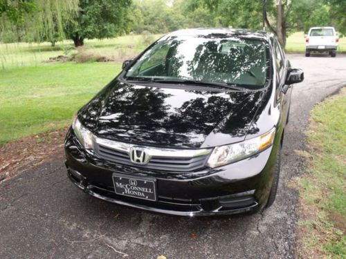 2012 honda civic black, loaded, leather,adult driven, non-smoker