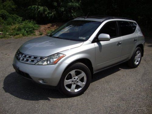 2004 nissan murano sl silver/black suv brake assist awd sl package no rust wow!!