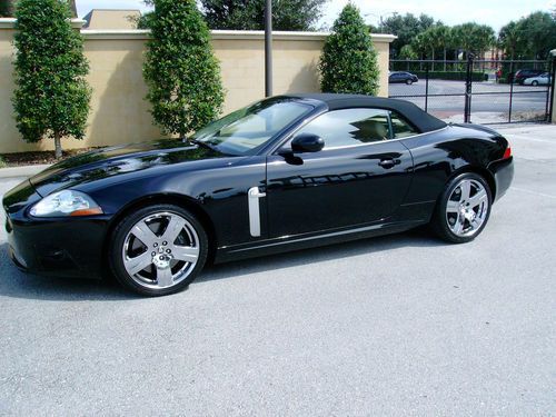 2008 jaguar xkr convertible navi 19&#034; chrome wheels clean carfax rare car