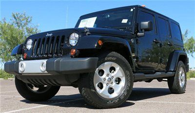 No reserve 2013 jeep wrangler sahara unlimited 4 door 4x4 1 az ownr only 19k mil