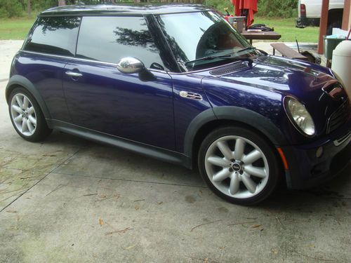 Purple 2005 mini cooper s 2d hatchback supercharged 6 speed manual 4 cylinder