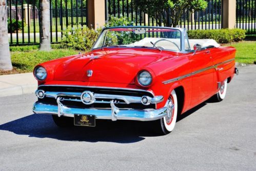 Absolutley stunning 1954 ford sunliner convertible automatic new top must drive
