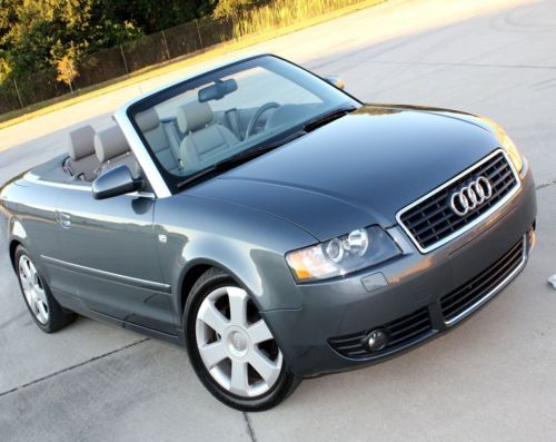 2006 audi a4 1.8 turbo convertible florida creampuff no reserve clean carfax