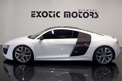 2011 r8 v10 white, carbon, 16k mi, $124,888