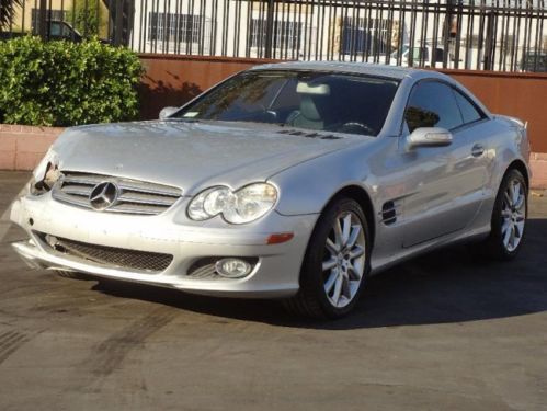 07 mercedes-benz sl550 damaged rebuilder runs! cooling good luxurious wont last!