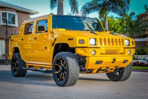 Hummer h2 sut truck one of a kind yellow 52k miles 22 inch wheels new tires!