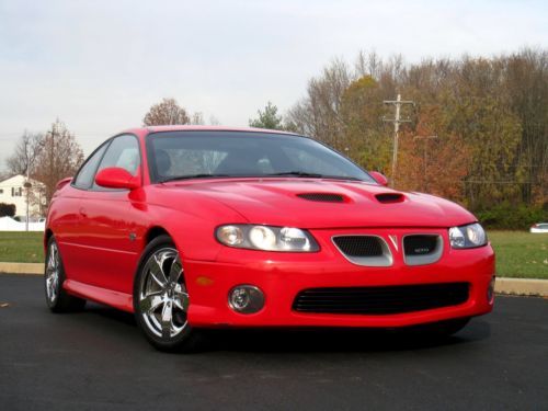 2005 pontiac gto 6.0l 6-spd manual - chrome wheels - super clean!! - red/black