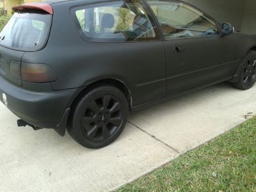 Honda civic hatchback black manual stick 5-speed coupe used