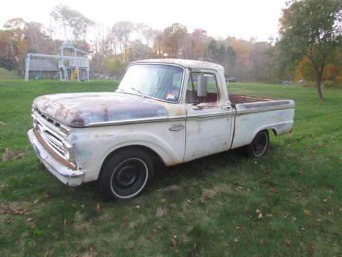 Ford f100 short bed. factory automatic custom cab