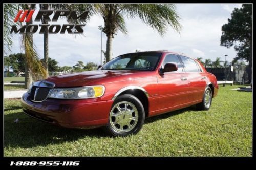 Super well cared florida lincoln town car sunroof chrome wheels clean carfax