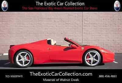 2012 ferrari 458 spider 693 miles. msrp over $342,000
