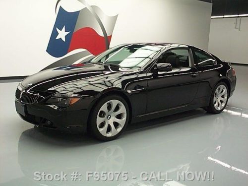 2005 bmw 645ci coupe sport sunroof htd leather nav 41k! texas direct auto