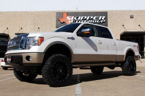 11 ford f150 king ranch 5.0 v8 4x4 6 inch lift custom wheels warranty