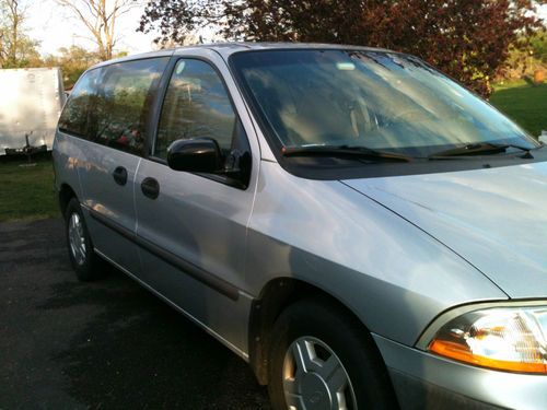 2001 ford windstar lx silver a/c pw pdl 115k miles synthetic oil no reserve nr