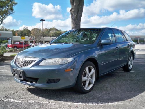 2005 mazda 6 sport wagon,v6,5 spd,minor damage,runs drives great,$99 no reserve