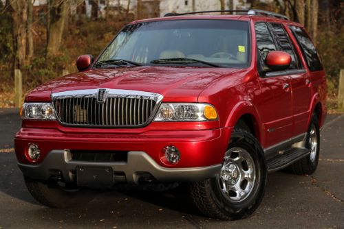 2001 lincoln navigator 4wd 3rd row seat 4x4 v8 tow package low 56k mi carfax