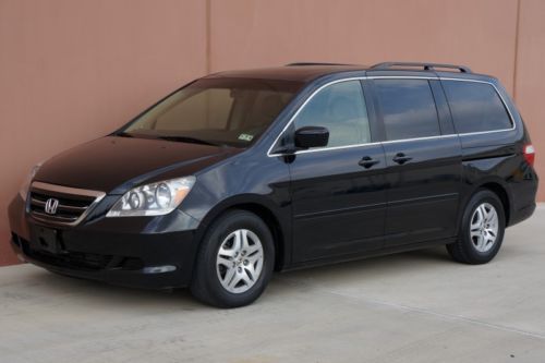 06 honda odyssey ex-l 1 owner leather heated sts mnoof cd chger no reserve!!!!!!