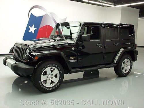 2011 jeep wrangler sahara hard top 4x4 auto nav 44k mi texas direct auto