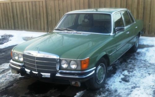 1973 mercedes 450 se very nice condition, rare green color