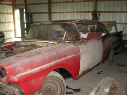 1957 ford fairlane 500 2 door hard top barn find southern car no reserve