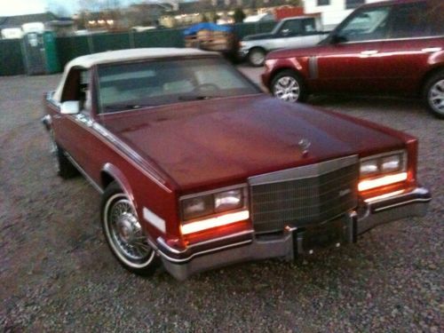 1985 cadillac eldorado covertible rare good runner great restoration project