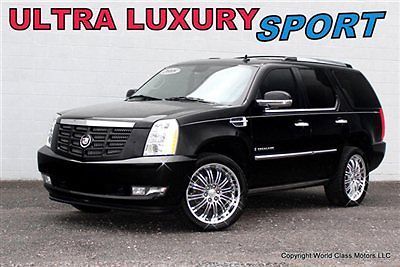 2008 cadillac escalade nav sunroof 3rd row dvd black 07 09 10 srx $66k msrp!!