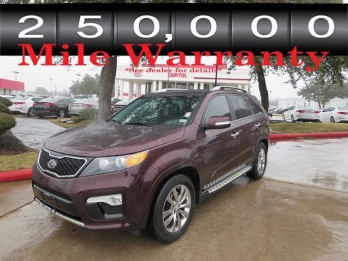 2013 kia sorento sx v6 leather navigation sunroof heated cooled seats infinity