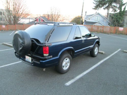 2000 chevrolet blazer ls sport utility 2-door 4.3l 96k indigo blue metallic