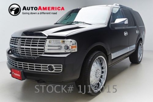 47k one 1 owner miles 2008 lincoln navigator 4x4 nav roof leather rear entertain