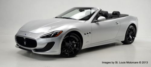 New 2013 maserati gran turismo sport convertible grigio touring nero 165 miles!