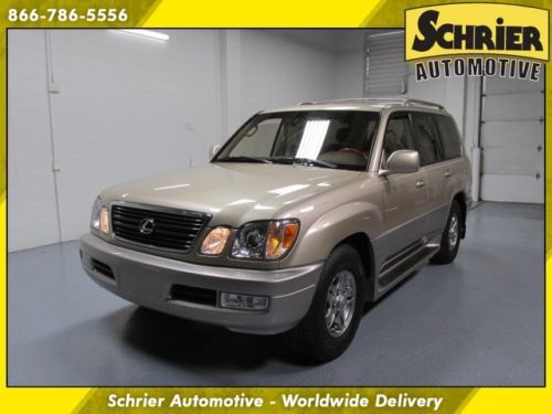 2002 lexus lx 470 gold navigation sunroof 7 passenger 4x4